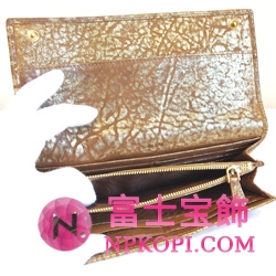 ミュウミュウ MIU MIU 長財布 サイフ 財布 さいふ ゴールド 5M1109 NAPPA BORCHIE 1 ORO